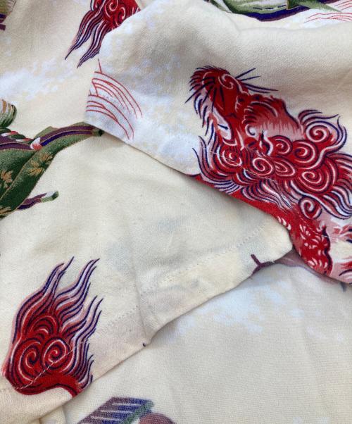 gold（ゴールド）gold (ゴールド) RAYON HAWAIIAN SHIRT “ORIENTAL FESTIVAL” レーヨン・ハワイアンシャツ “オリエンタル フェスティバル” GL39346 ベージュ サイズ:Lの古着・服飾アイテム