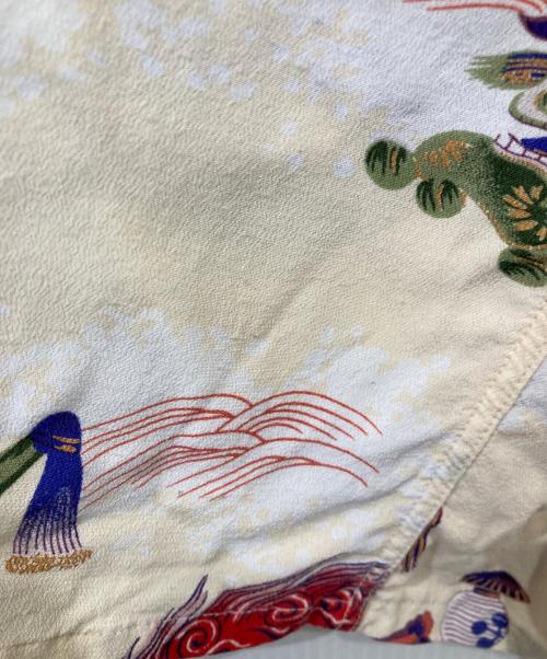 gold（ゴールド）gold (ゴールド) RAYON HAWAIIAN SHIRT “ORIENTAL FESTIVAL” レーヨン・ハワイアンシャツ “オリエンタル フェスティバル” GL39346 ベージュ サイズ:Lの古着・服飾アイテム