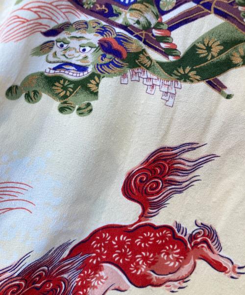 gold（ゴールド）gold (ゴールド) RAYON HAWAIIAN SHIRT “ORIENTAL FESTIVAL” レーヨン・ハワイアンシャツ “オリエンタル フェスティバル” GL39346 ベージュ サイズ:Lの古着・服飾アイテム