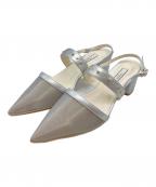 CELFORDセルフォード）の古着「ビジュースタッズチュールパンプス CWGS242503」｜シルバー