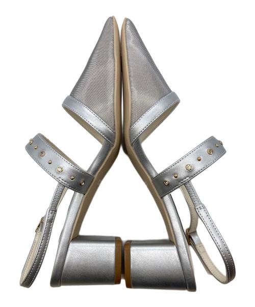 CELFORD（セルフォード）CELFORD (セルフォード) ビジュースタッズチュールパンプス CWGS242503 シルバー サイズ:37の古着・服飾アイテム