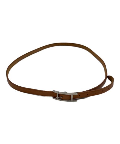 HERMES（エルメス）HERMES (エルメス) アピ3 レザーブレスレット ブラウンの古着・服飾アイテム