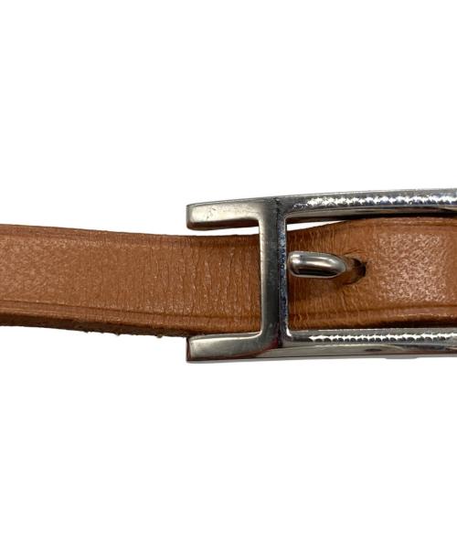 HERMES（エルメス）HERMES (エルメス) アピ3 レザーブレスレット ブラウンの古着・服飾アイテム