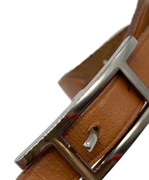 HERMES（エルメス）HERMES (エルメス) アピ3 レザーブレスレット ブラウンの古着・服飾アイテム