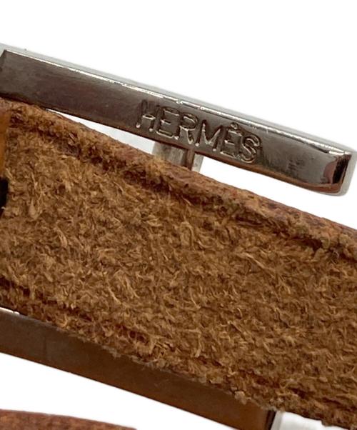 HERMES（エルメス）HERMES (エルメス) アピ3 レザーブレスレット ブラウンの古着・服飾アイテム