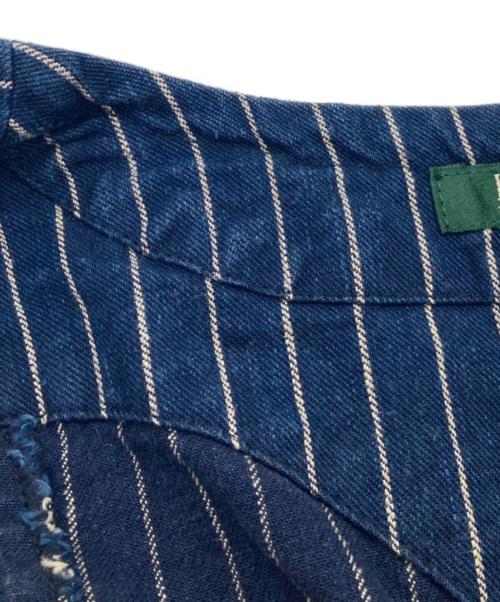 LAUREN RALPH LAUREN（ローレンラルフローレン）LAUREN RALPH LAUREN (ローレンラルフローレン) ストライプベスト インディゴ サイズ:Mの古着・服飾アイテム