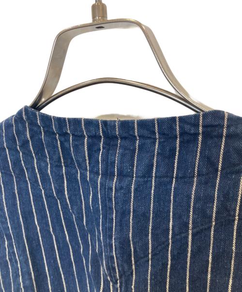 LAUREN RALPH LAUREN（ローレンラルフローレン）LAUREN RALPH LAUREN (ローレンラルフローレン) ストライプベスト インディゴ サイズ:Mの古着・服飾アイテム