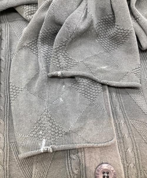 Hysteric Glamour（ヒステリックグラマー）Hysteric Glamour (ヒステリックグラマー) CATチェーン刺繍 カーディガン 01201ND04 グレー サイズ:FREEの古着・服飾アイテム