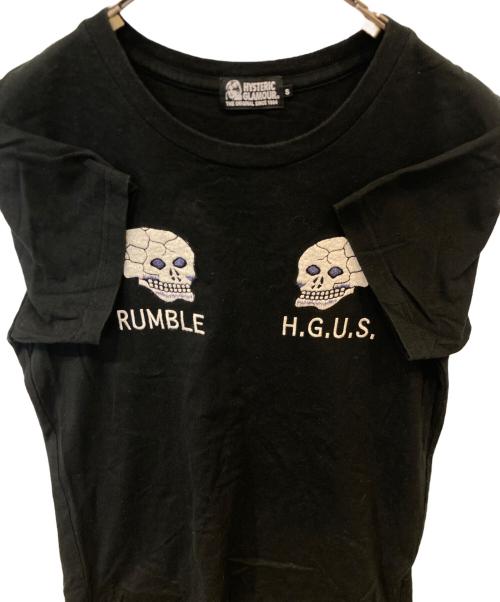 Hysteric Glamour（ヒステリックグラマー）Hysteric Glamour (ヒステリックグラマー) 刺繍スカルＴシャツ　01171CT04 ブラック サイズ:Sの古着・服飾アイテム