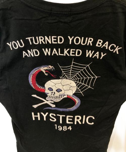 Hysteric Glamour（ヒステリックグラマー）Hysteric Glamour (ヒステリックグラマー) 刺繍スカルＴシャツ　01171CT04 ブラック サイズ:Sの古着・服飾アイテム
