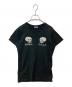 Hysteric Glamour（ヒステリックグラマー）の古着「刺繍スカルＴシャツ　01171CT04」｜ブラック
