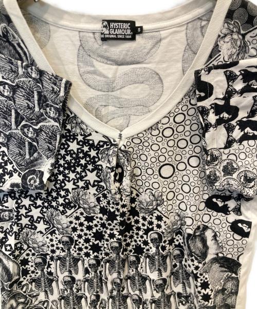 Hysteric Glamour（ヒステリックグラマー）Hysteric Glamour (ヒステリックグラマー) HYS MANDARA pt Tシャツ　01171CT23 ホワイト サイズ:Sの古着・服飾アイテム