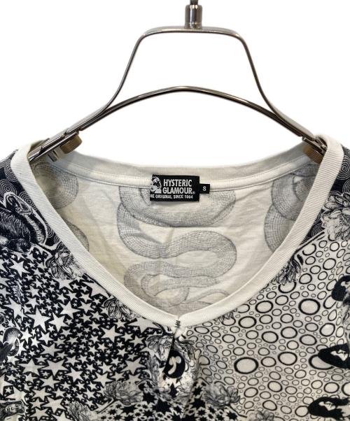 Hysteric Glamour（ヒステリックグラマー）Hysteric Glamour (ヒステリックグラマー) HYS MANDARA pt Tシャツ　01171CT23 ホワイト サイズ:Sの古着・服飾アイテム