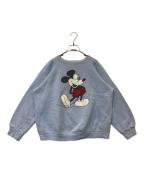 Walt Disney Productionsウォルトディズニープロダクション）の古着「ラグランスウェット」｜スカイブルー