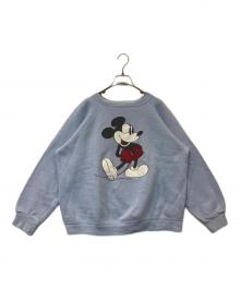 Walt Disney Productions（ウォルトディズニープロダクション）の古着「ラグランスウェット」｜スカイブルー