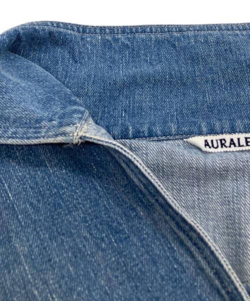 AURALEE（オーラリー）AURALEE (オーラリー) Selvedge Faded Light Denim P/O Shirt セルビッジフェイデッドライトデニムプルオーバーシャツ A24SS02DE インディゴ サイズ:3の古着・服飾アイテム