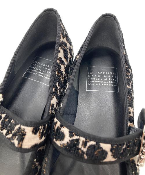 LOTTADESIGN（ロッタデザイン）LOTTADESIGN (ロッタデザイン) フラットシューズ ブラック サイズ:24の古着・服飾アイテム