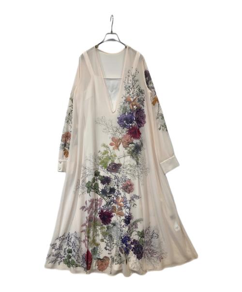 Ameri（アメリ）Ameri (アメリ) UND 2WAY DARIA V NECK（2WAYダリアVネック）　02320590660 アイボリー サイズ:TLの古着・服飾アイテム