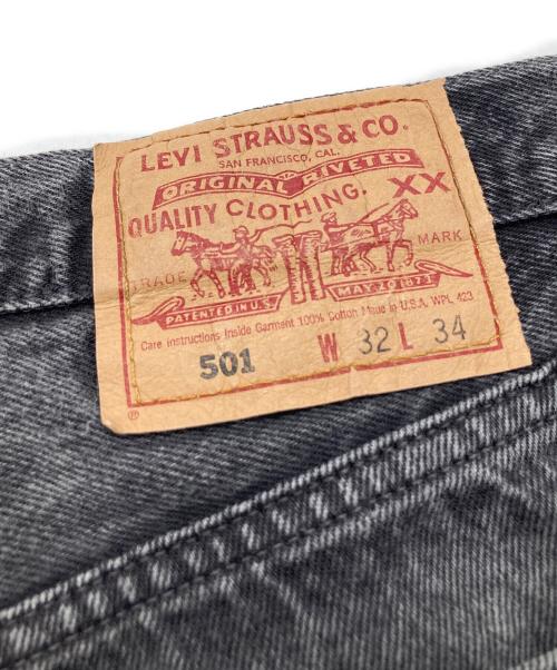 LEVI'S（リーバイス）LEVI'S (リーバイス) 先染め501ブラックデニムパンツ 501 0660 ブラック サイズ:W34×L32の古着・服飾アイテム