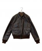 MORGAN PRODUCTIONSモーガン プロダクションズ）の古着「A-2フライトジャケット 30-1415」｜ブラウン