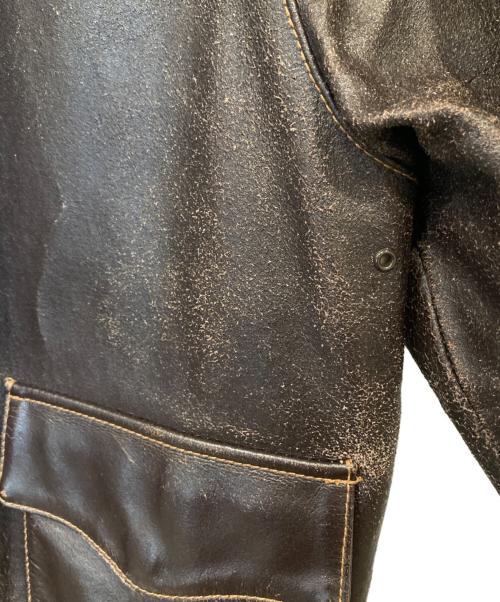 MORGAN PRODUCTIONS（モーガン プロダクションズ）MORGAN PRODUCTIONS (モーガン プロダクションズ) A-2フライトジャケット 30-1415 ブラウン サイズ:36の古着・服飾アイテム