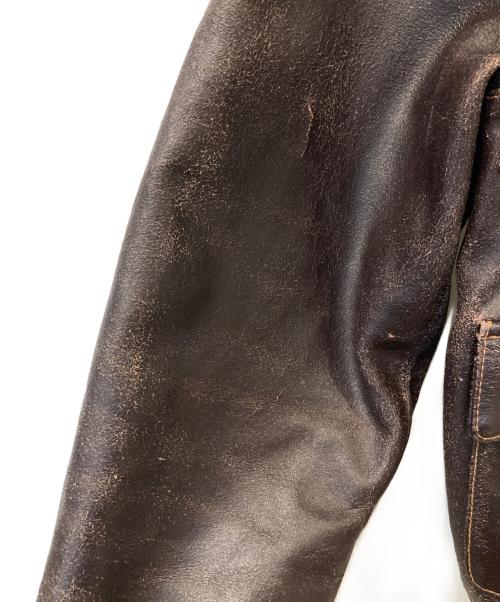 MORGAN PRODUCTIONS（モーガン プロダクションズ）MORGAN PRODUCTIONS (モーガン プロダクションズ) A-2フライトジャケット 30-1415 ブラウン サイズ:36の古着・服飾アイテム