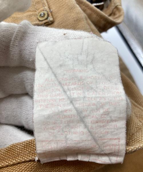 CarHartt（カーハート）CarHartt (カーハート) ダック地ダブルニーオーバーオール ブラウン サイズ:表示がないため不明の古着・服飾アイテム