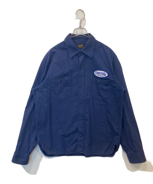 TENDERLOIN（テンダーロイン）TENDERLOIN (テンダーロイン) T-G.S SHT PIQUE ティー・ジー・エス シャツ ピケ ネイビー サイズ:Sの古着・服飾アイテム