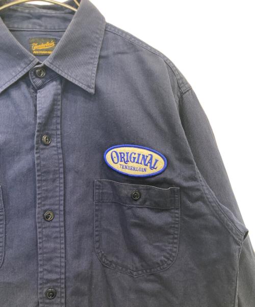 TENDERLOIN（テンダーロイン）TENDERLOIN (テンダーロイン) T-G.S SHT PIQUE ティー・ジー・エス シャツ ピケ ネイビー サイズ:Sの古着・服飾アイテム