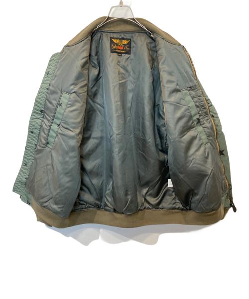 CALEE（キャリー）CALEE (キャリー) Allover star pattern MA-1 オールオーバー・スター・パターン・エムエーワン グリーン サイズ:Lの古着・服飾アイテム