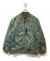 CALEE（キャリー）の古着「Allover star pattern MA-1 オールオーバー・スター・パターン・エムエーワン」｜グリーン