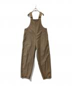 CALEEキャリー）の古着「DECK TYPE WIDE OVERALLS（デッキタイプワイドオーバーオール）」｜ベージュ