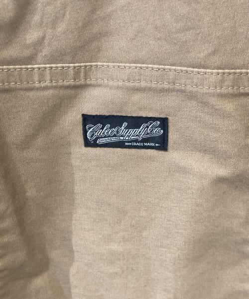 CALEE（キャリー）CALEE (キャリー) DECK TYPE WIDE OVERALLS（デッキタイプワイドオーバーオール） ベージュ サイズ:Lの古着・服飾アイテム