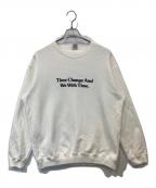 CALEE×VAGUE WATCH COキャリー×ヴァーグウォッチカンパニー）の古着「TAT LOGO CREW NECK TATロゴクルーネック」｜ホワイト