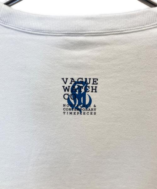 CALEE（キャリー）CALEE (キャリー) VAGUE WATCH CO (ヴァーグウォッチカンパニー) TAT LOGO CREW NECK TATロゴクルーネック ホワイト サイズ:Lの古着・服飾アイテム