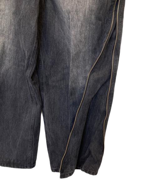 GRANCY（グランシー）GRANCY (グランシー) ZipDesign Buggy DenimPants ジップデザインバギーデニムパンツ ブラック サイズ:Lの古着・服飾アイテム