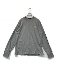 FRED PERRY（フレッドペリー）の古着「トラックテープロングスリーブカットソー M4621/420/1950/419」｜グレー