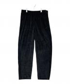 adidasアディダス）の古着「ベロアトラックパンツ JW8377」｜ブラック