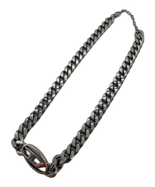 DIESEL（ディーゼル）DIESEL (ディーゼル) Dロゴチェーンネックレス シルバーの古着・服飾アイテム