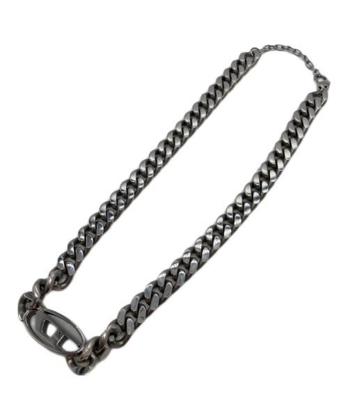 DIESEL（ディーゼル）DIESEL (ディーゼル) Dロゴチェーンネックレス シルバーの古着・服飾アイテム