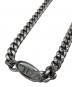 DIESEL（ディーゼル）の古着「Dロゴチェーンネックレス」｜シルバー