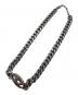DIESEL (ディーゼル) Dロゴチェーンネックレス シルバー：15000円