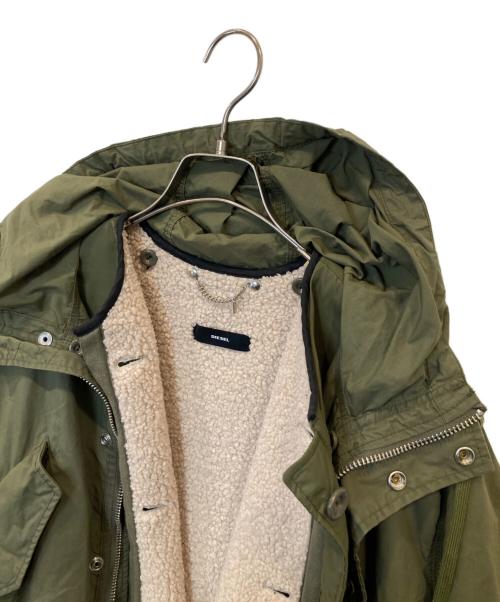DIESEL（ディーゼル）DIESEL (ディーゼル) ライナー付モッズコート カーキ サイズ:XSの古着・服飾アイテム