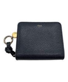 Chloe（クロエ）の古着「Alphabet Bi-Fold Wallet アルファベットバイフォールドウォレット CHC22WP764F57 04-22-68-65」｜ブラック