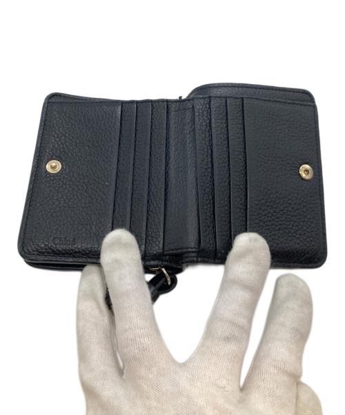 Chloe（クロエ）Chloe (クロエ) Alphabet Bi-Fold Wallet アルファベットバイフォールドウォレット CHC22WP764F57 04-22-68-65 ブラックの古着・服飾アイテム