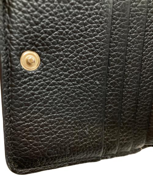 Chloe（クロエ）Chloe (クロエ) Alphabet Bi-Fold Wallet アルファベットバイフォールドウォレット CHC22WP764F57 04-22-68-65 ブラックの古着・服飾アイテム