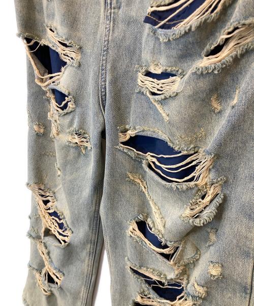 MIJKO（ミコ）MIJKO (ミコ) ダメージデニムパンツ インディゴ サイズ:Mの古着・服飾アイテム