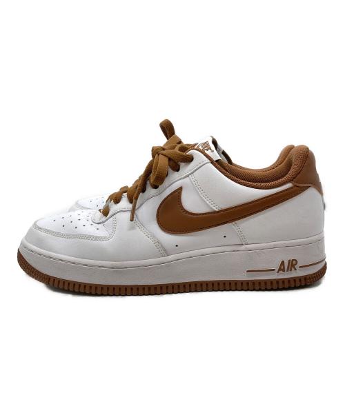 NIKE（ナイキ）NIKE (ナイキ) AIR FORCE1 LOW エアフォースワンロウ DH7561-100 ローカットスニーカー ホワイト×ブラウン サイズ:27㎝の古着・服飾アイテム