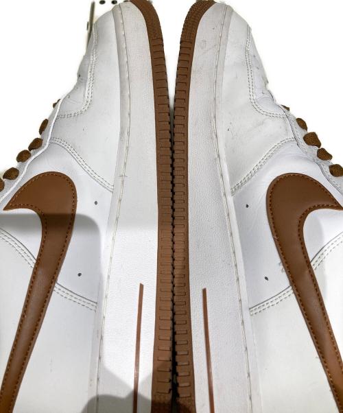 NIKE（ナイキ）NIKE (ナイキ) AIR FORCE1 LOW エアフォースワンロウ DH7561-100 ローカットスニーカー ホワイト×ブラウン サイズ:27㎝の古着・服飾アイテム