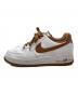 NIKE (ナイキ) AIR FORCE1 LOW エアフォースワンロウ DH7561-100 ローカットスニーカー ホワイト×ブラウン サイズ:27㎝：7000円
